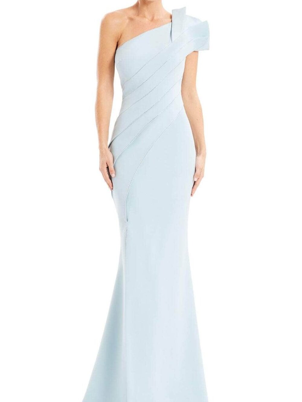 NWT Alexander by Daymor 1671 Pleated Formal Gown Daiquiri Ice size 10